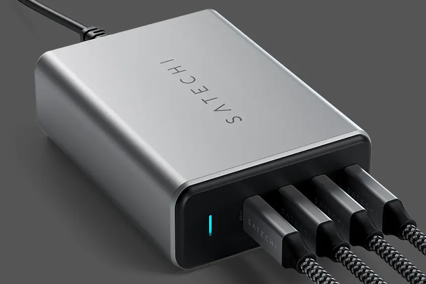 The Satechi 165W USB-C 4-Port PD GaN Charger