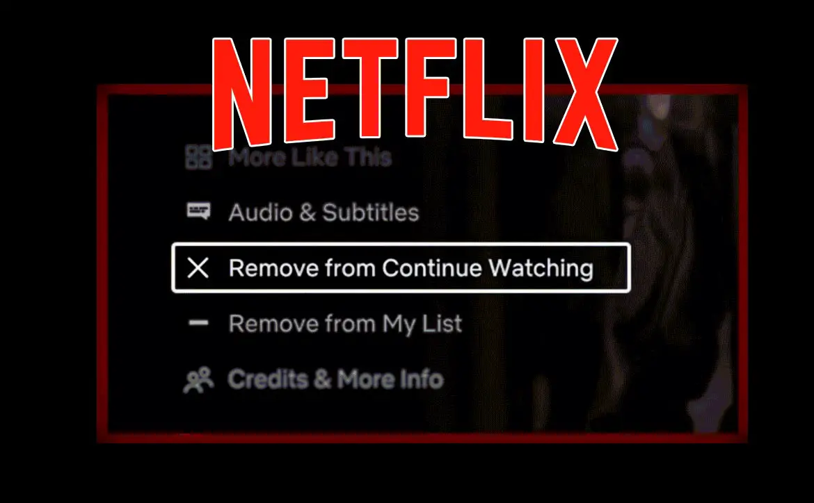 Netflix remove continue watching feature