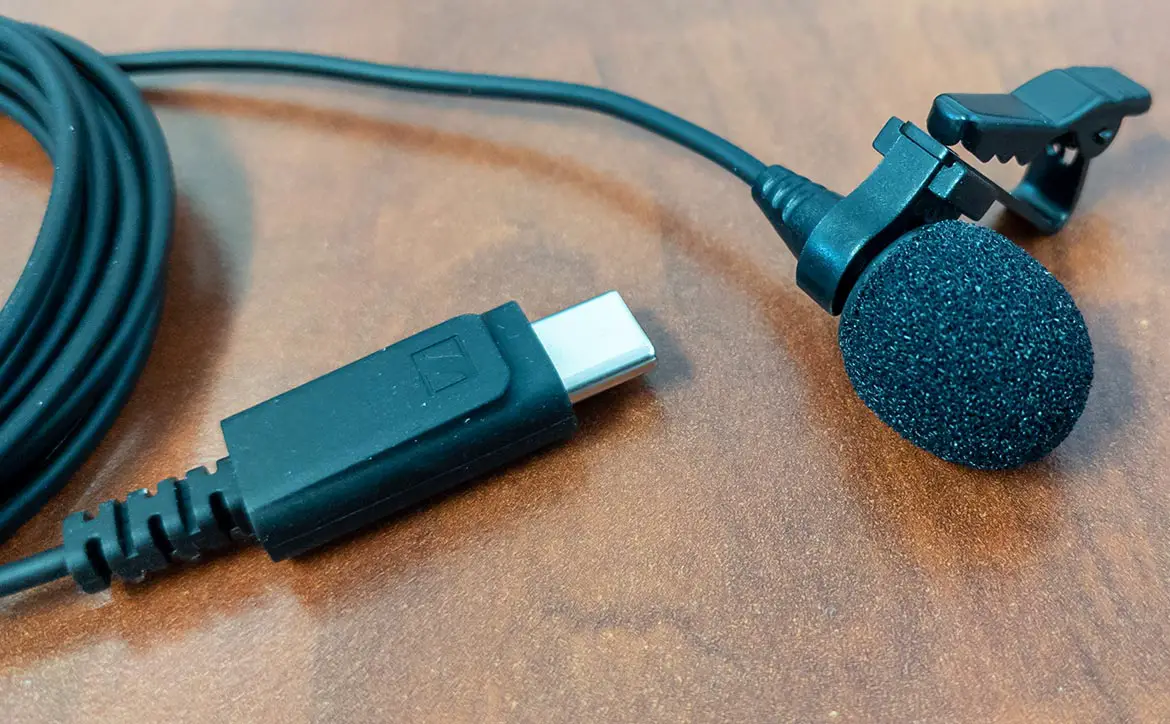 The Sennheiser XS Lav USB-C microphone