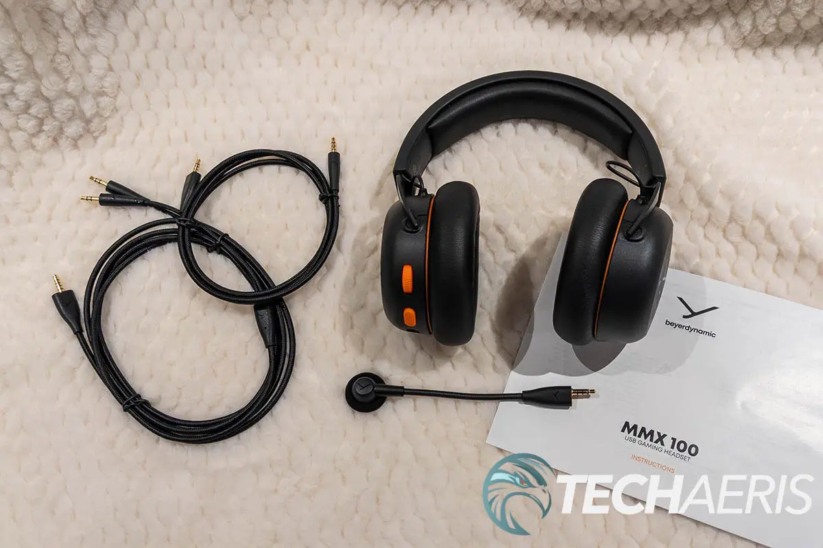 What's included with the beyerdynamic MMX 100 wired gaming headset