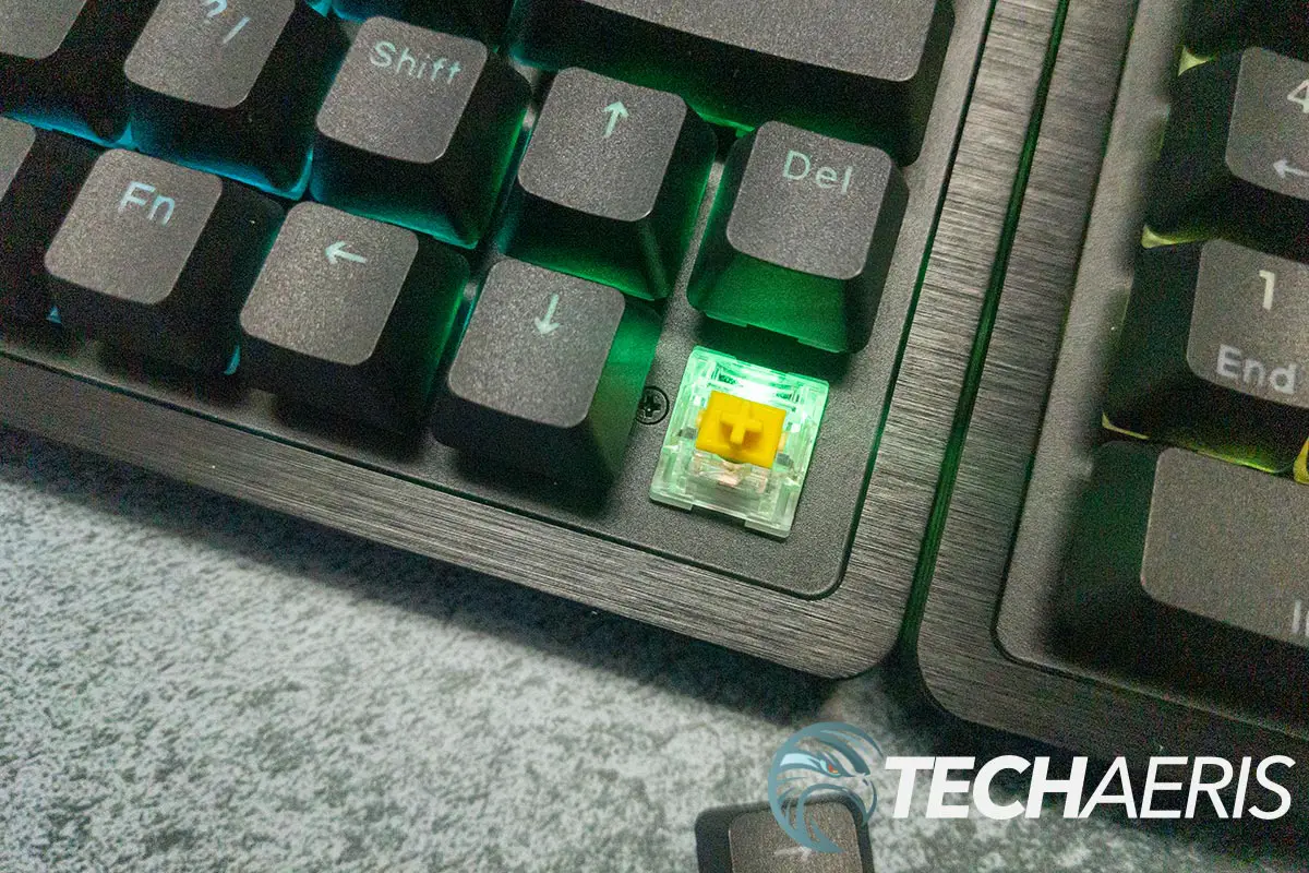 The MOUNTAIN Everest 60 compact 60% mechanical gaming keyboard has three options of custom MOUNTAIN switches