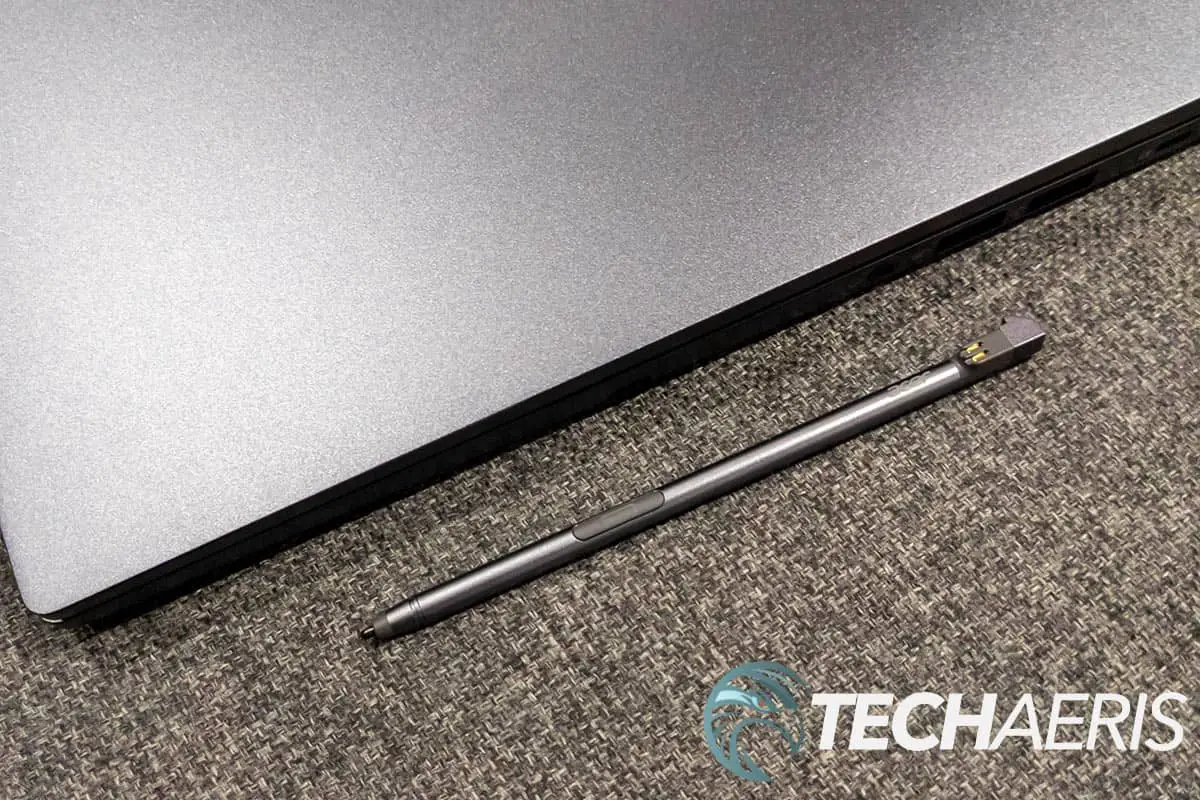 The Wacom AES 1.0 Stylus included with the Acer TravelMate Spin P4 2-in-1 convertible laptop