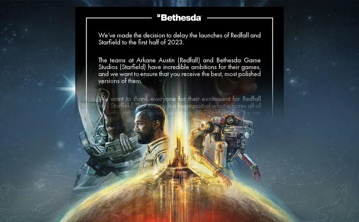 Bethesda Xbox exclusives delayed 2023