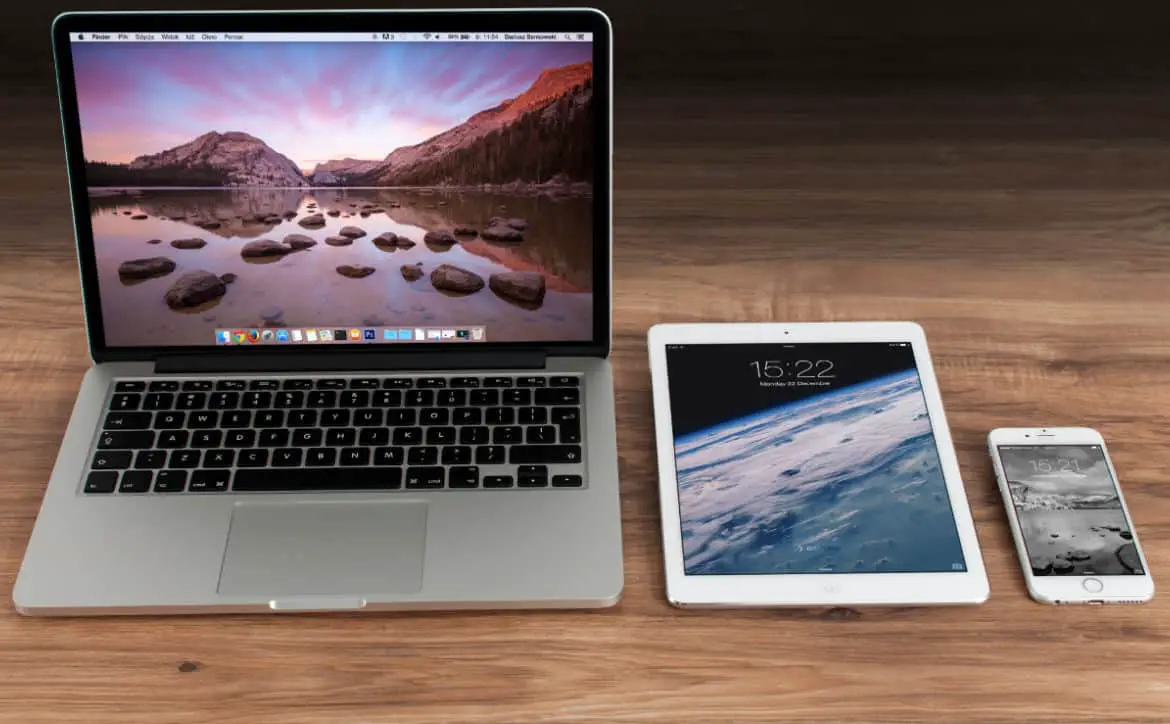 MacBook Pro iPad and iPhone-min