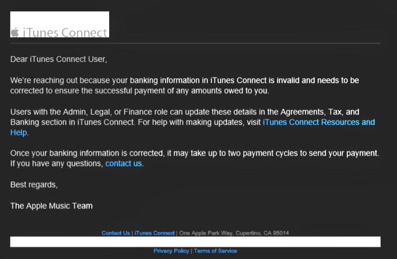 If you got an email from iTunes Connect, you can ignore it