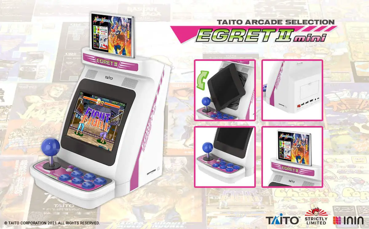 ININ Games announces the EGRET II mini, a retro arcade machine