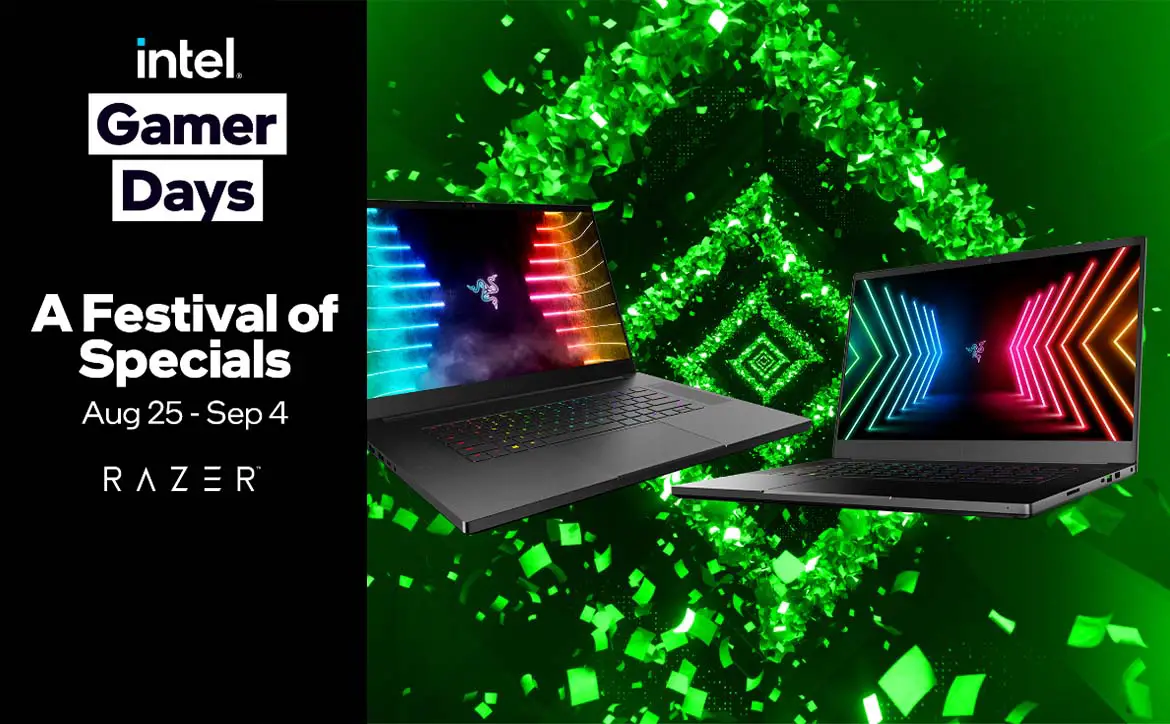 Razer's Intel Gamer Days Festival of Specials Razer Blade gaming laptops