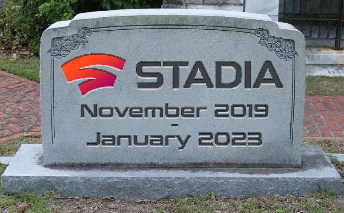 Google Stadia tombstone