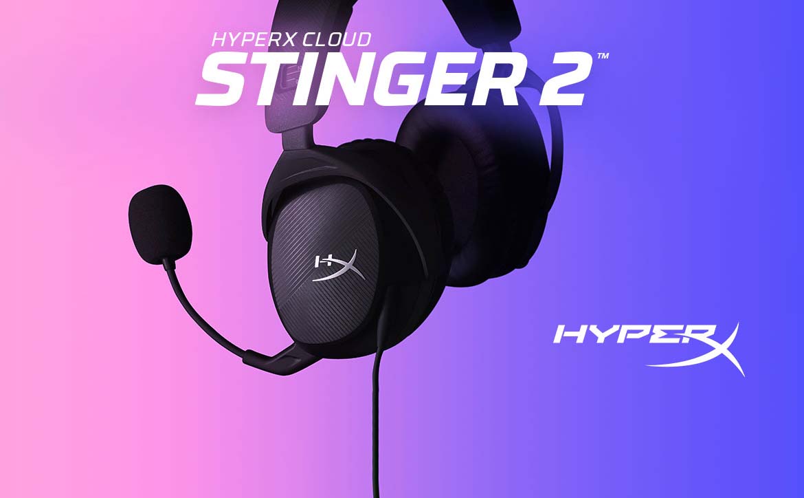 HyperX Cloud Stinger 2 gaming headset with DTS Headphone:X audio support