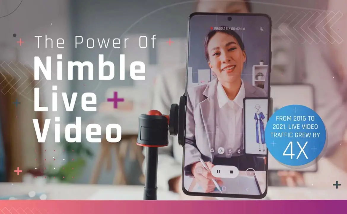 nimble live video smartphone selfie stick