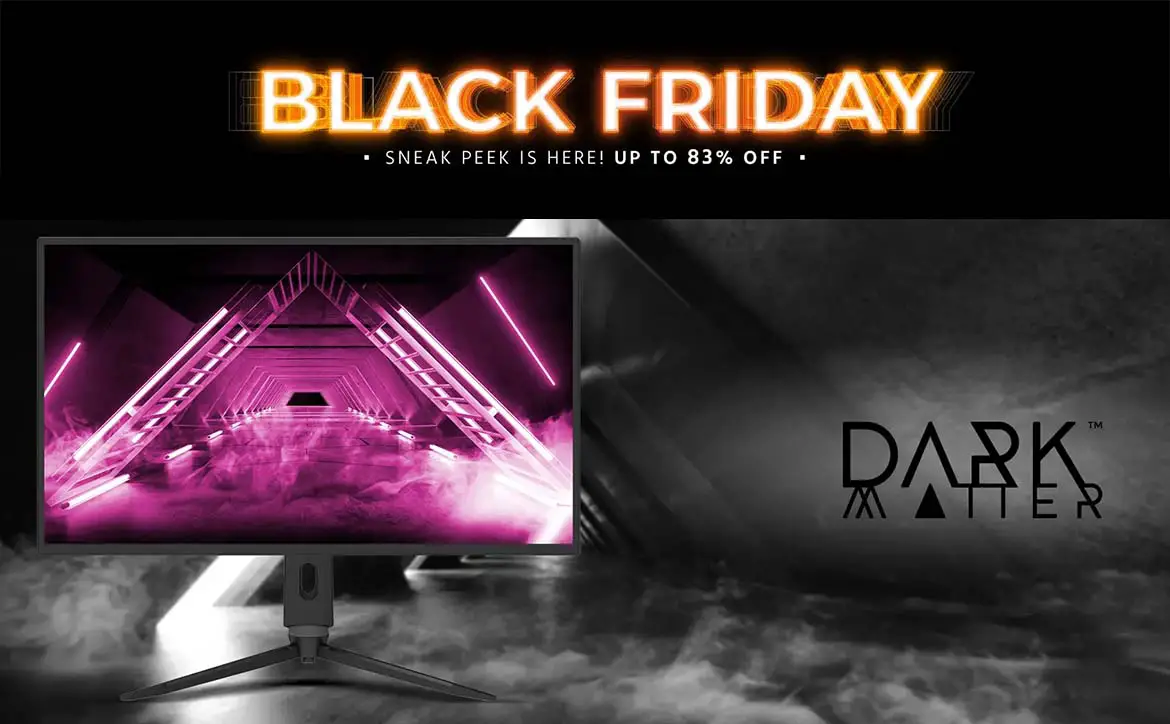 Monoprice Black Friday Sneak Peak Dark Matter gaming monitor