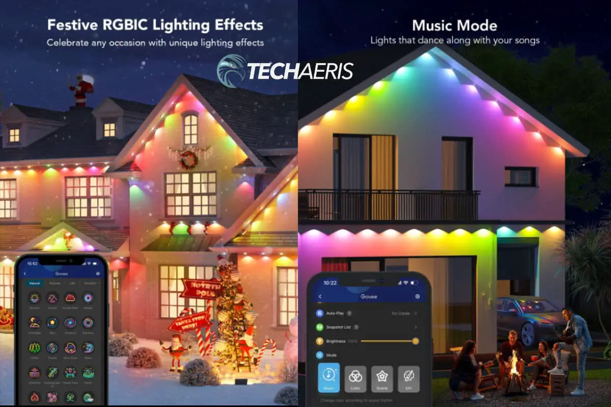 Govee RGBIC Permanent Outdoor Lights App min