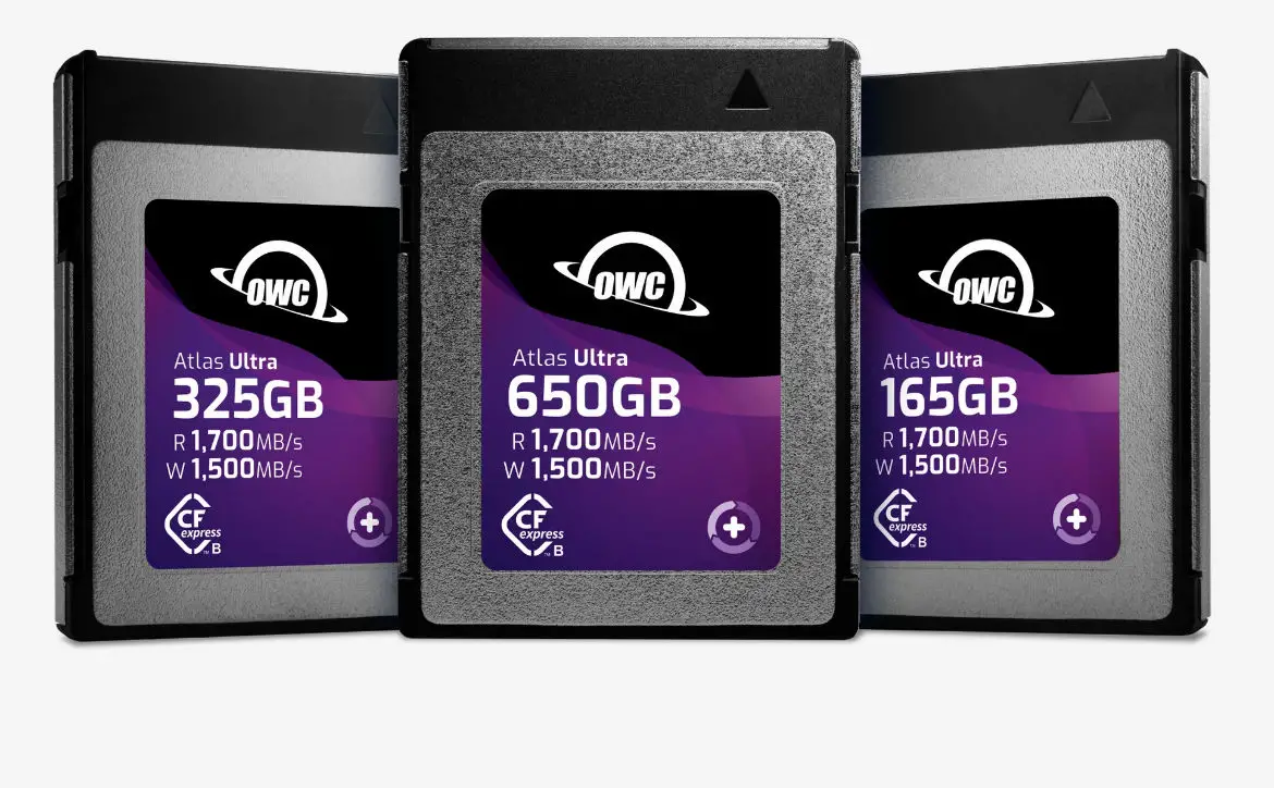 OWC announces Atlas Pro and Ultra series memory cards