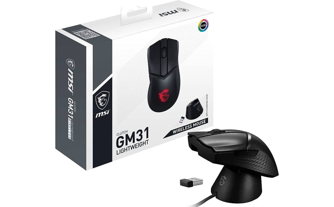 [CES 2023] MSI mengumumkan mouse gaming CLUTCH GM31 Lightweight Wireless