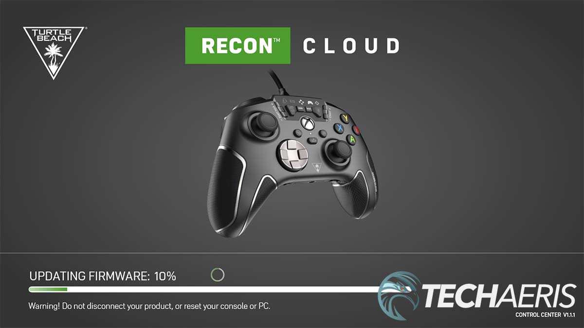 The Turtle Beach Control Center app does nothing aside from updating the controller's firmware