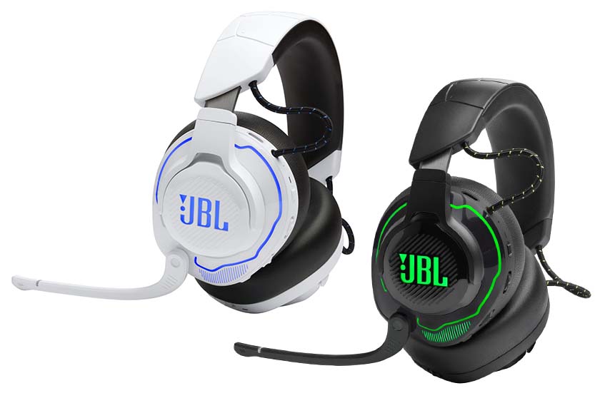 The JBL Quantum 910P and 910X wireless gaming headsets for PlayStation and Xbox