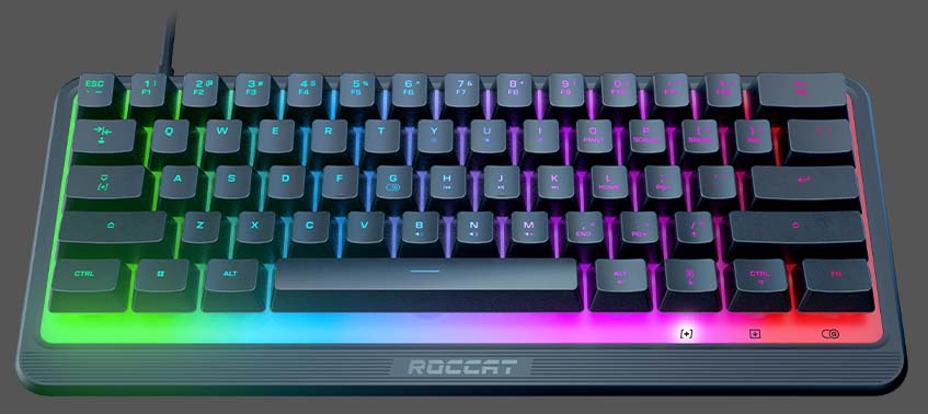 Keyboard ROCCAT Magma Mini 60% membanggakan peringkat IP33, LED RGB, dan tombol yang dapat dipetakan