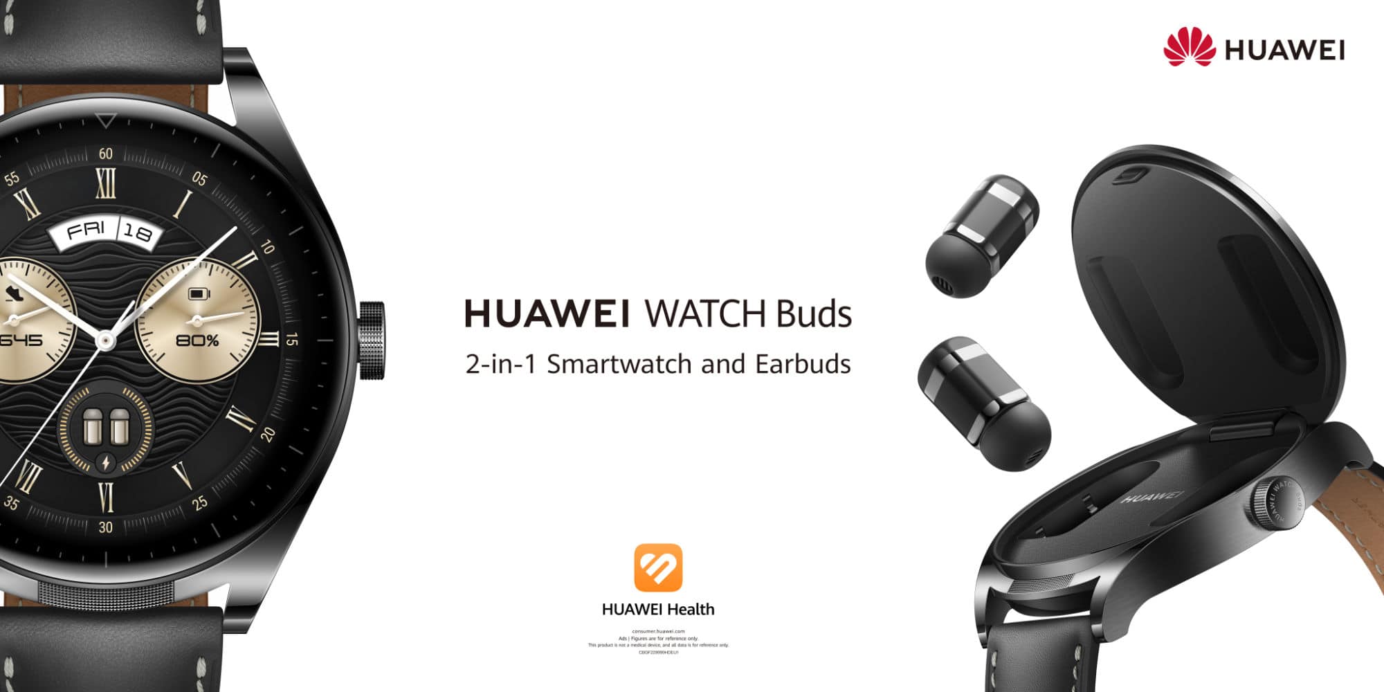 Huawei Watch Buds menggabungkan jam tangan pintar dengan earbud