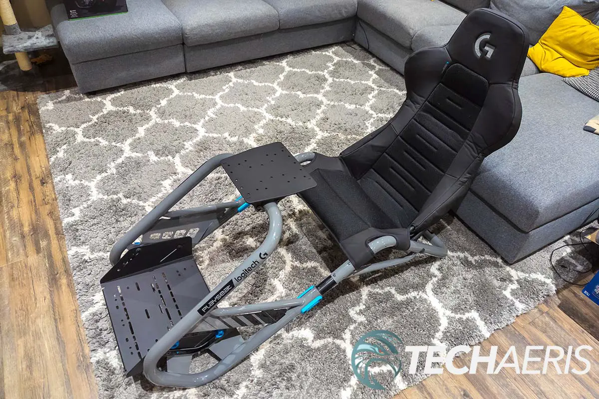 The Playseat Trophy - Logitech G Edition completely assembled