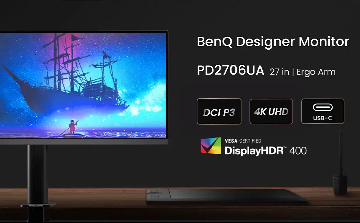 The BenQ PD2706UA 27-inch 4K UHD professional monitor