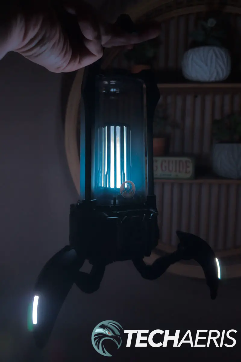 While the GravaStar Supernova has a middle LED light, it needs to be brighter to fully function as a lamp