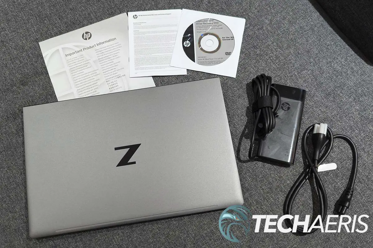 What's included with the HP ZBook Power G9 15.6" laptop