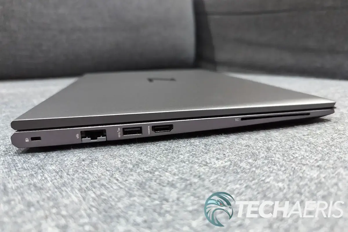 The ports on the left edge of the HP ZBook Power G9 15.6