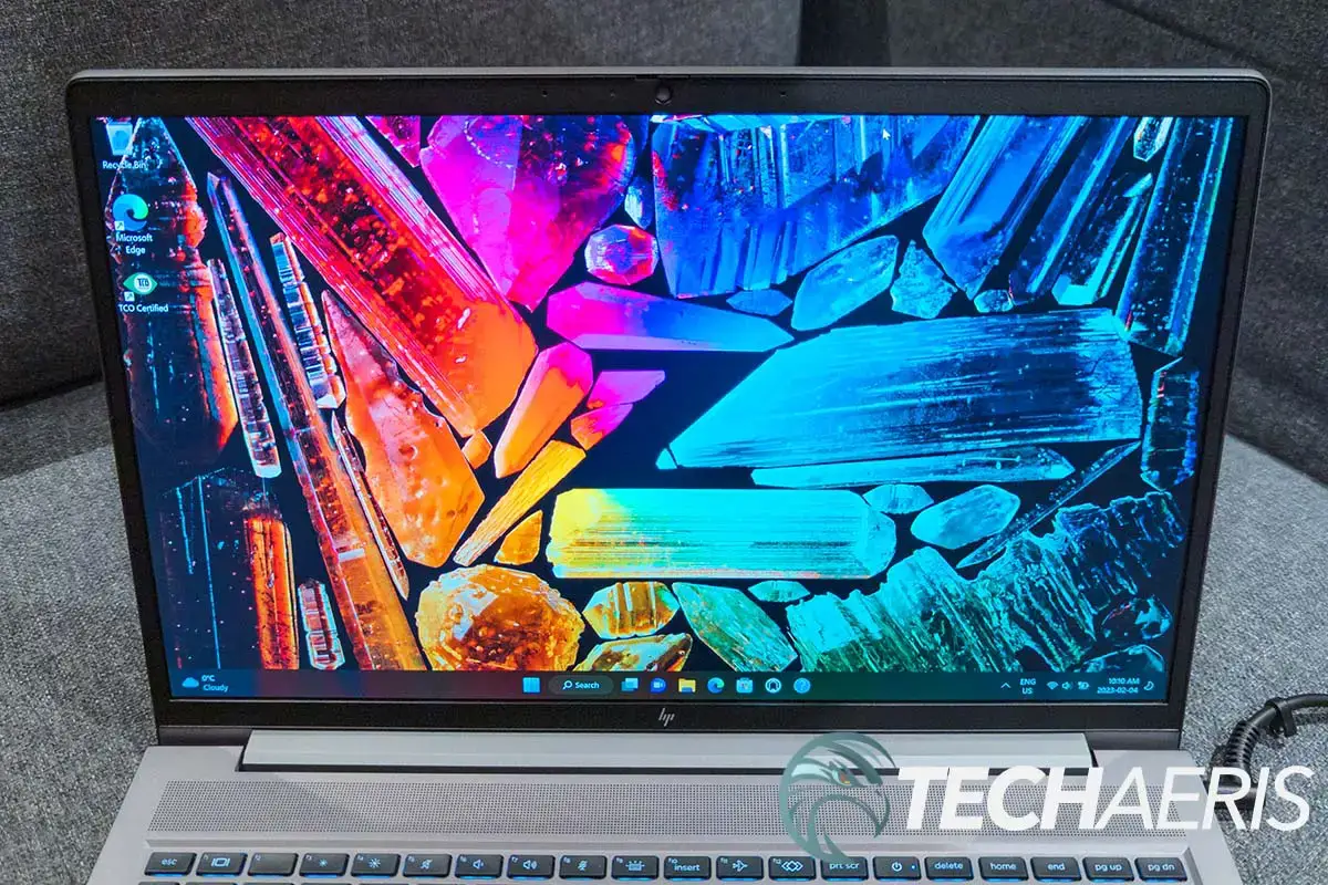 The 4K display on the HP ZBook Power G9 15.6