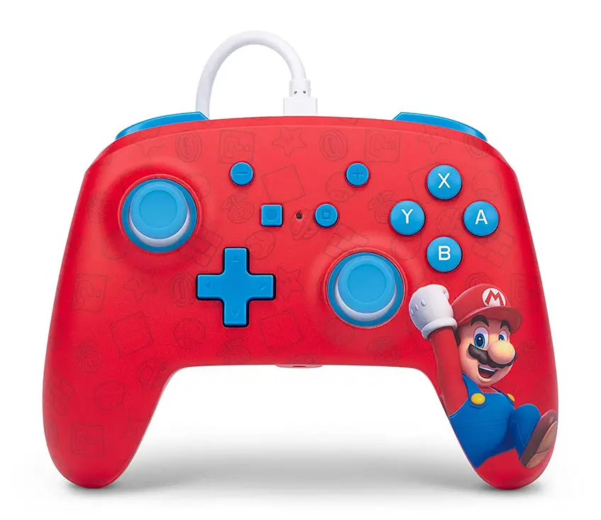 The Woo-hoo! Mario Enhanced Wired Controller for Nintendo Switch