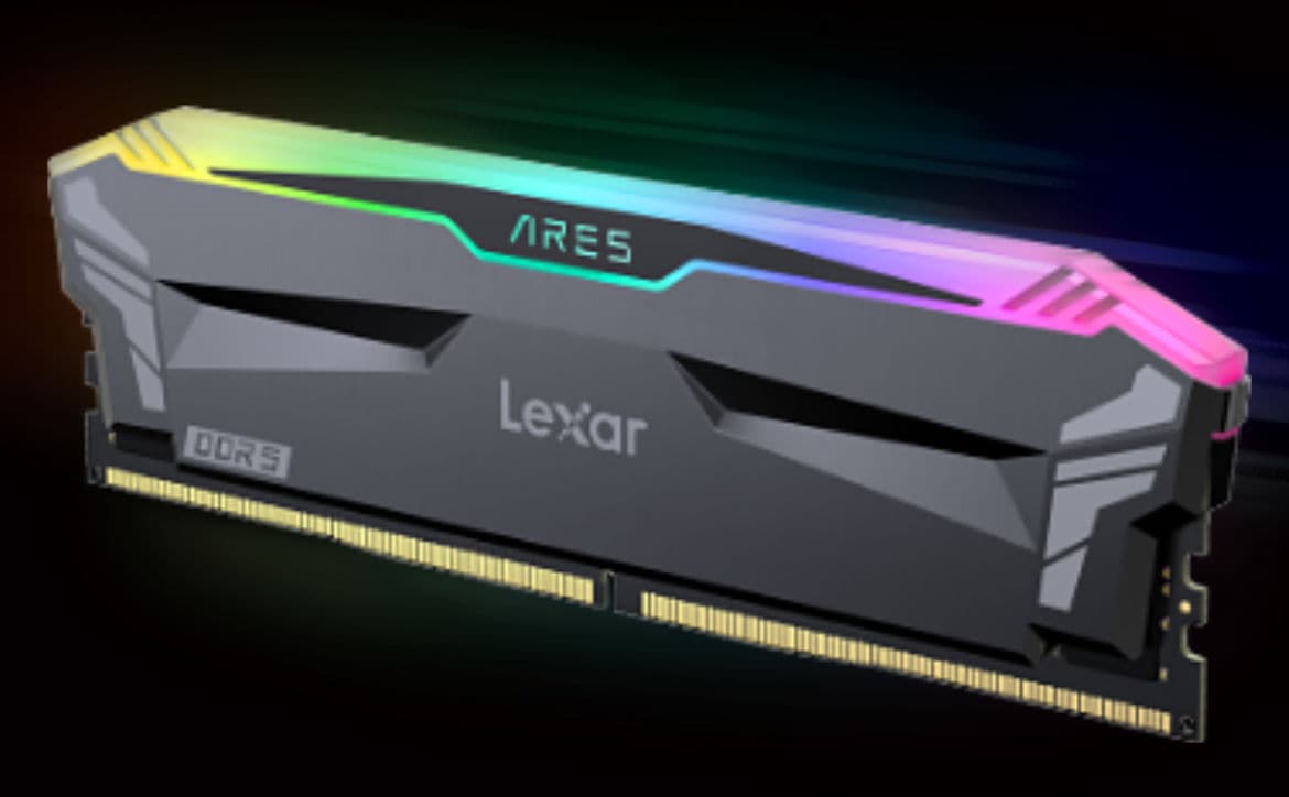 Lexar announces ARES RGB DDR5 desktop memory 6000MHz for gamers and content creators