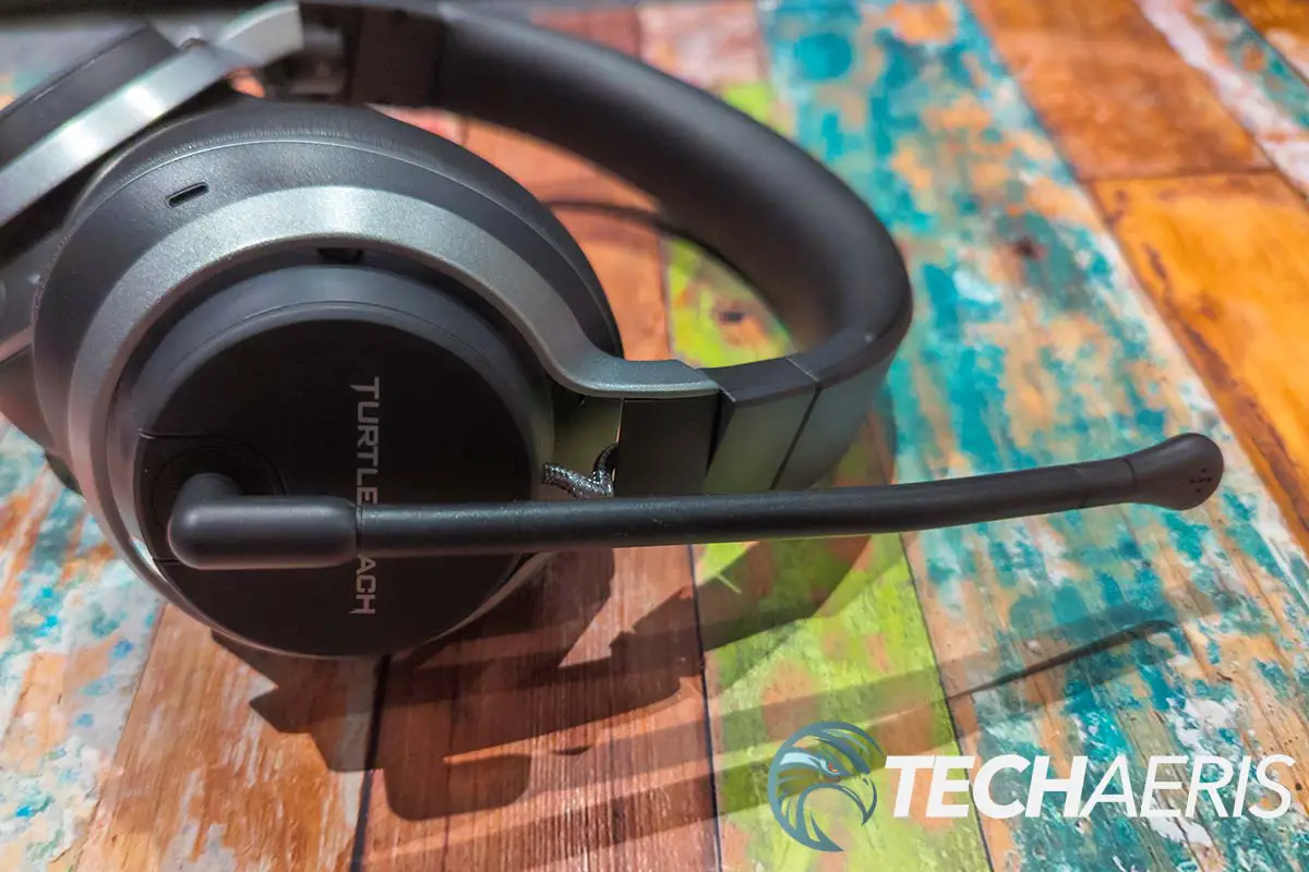The detachable boom microphone on the Turtle Beach Stealth Pro Xbox/PC wireless gaming headset