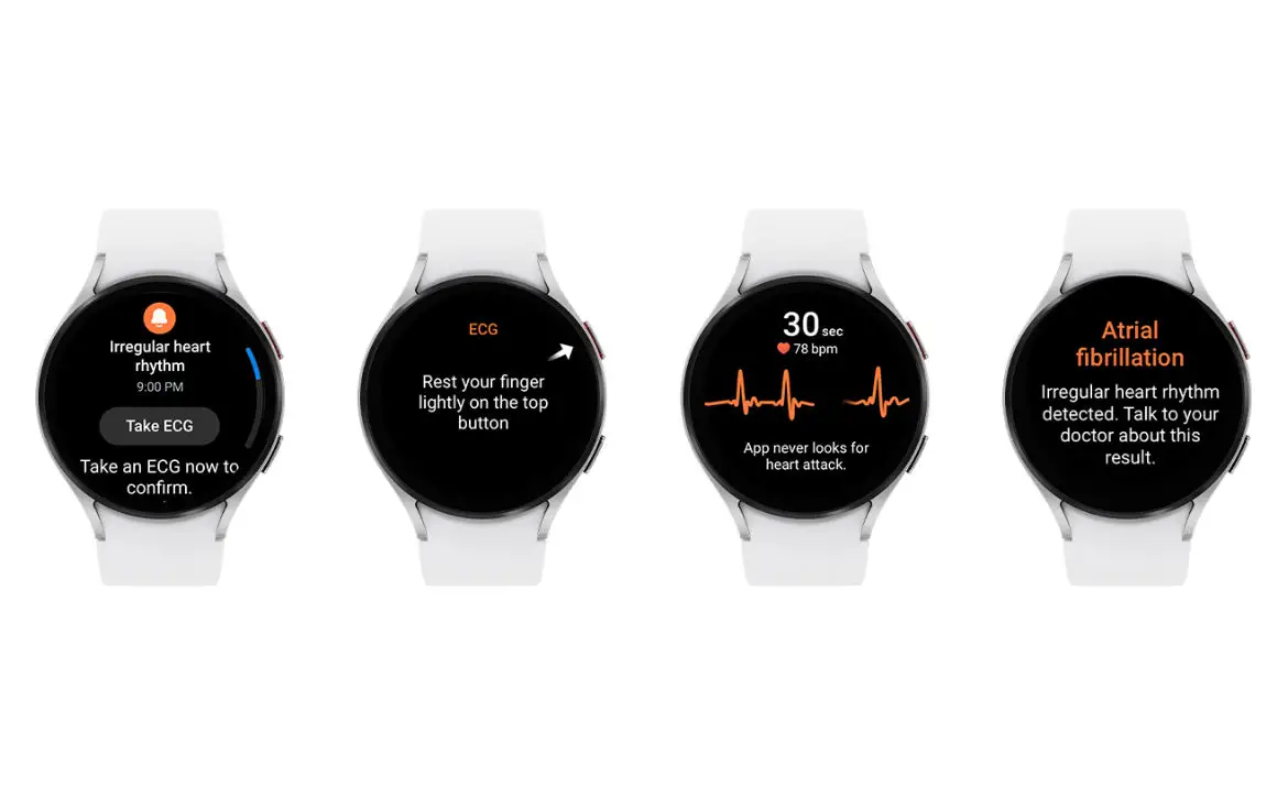 Samsung Galaxy Watch Irregular heart rhythm