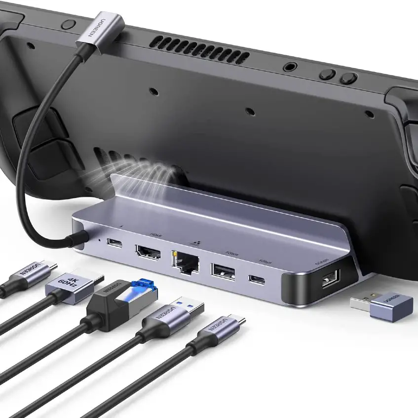 The Ugreen 6-in-1 USB-C Docking Station for Steam Deck