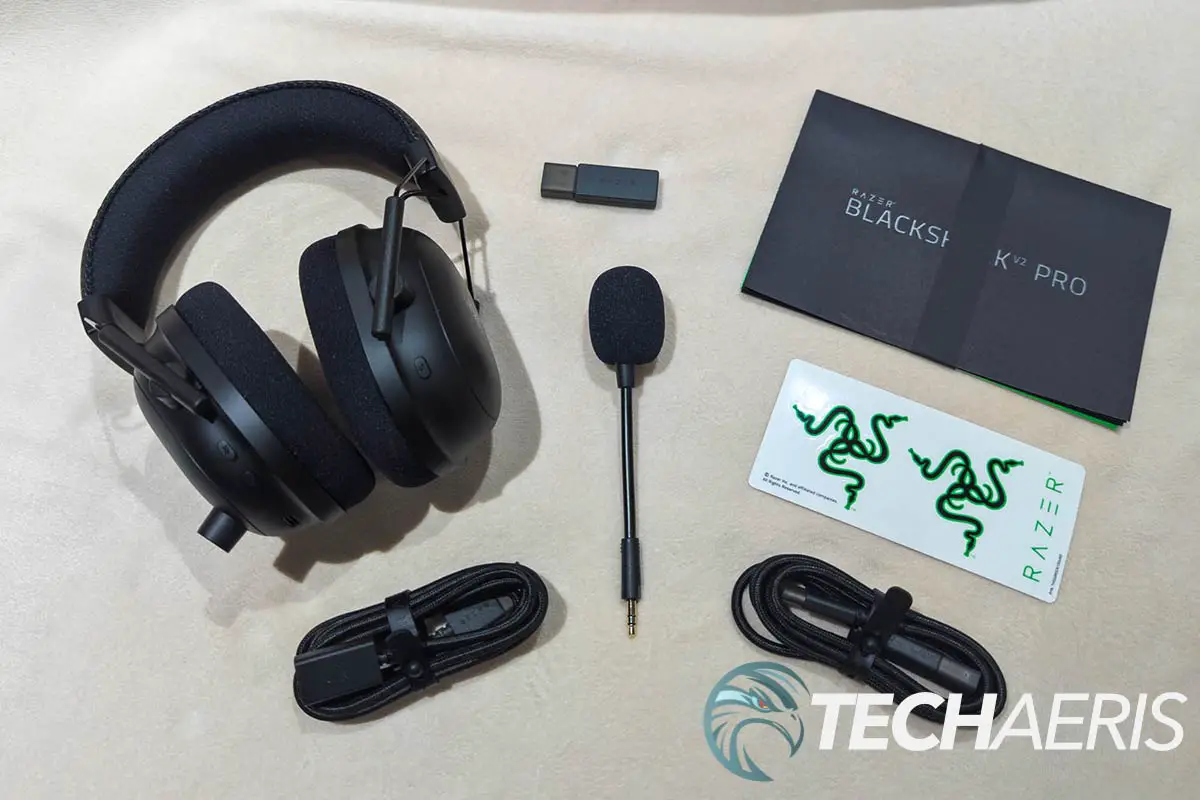 What's included with the Razer BlackShark V2 Pro (2023) wireless gaming headset