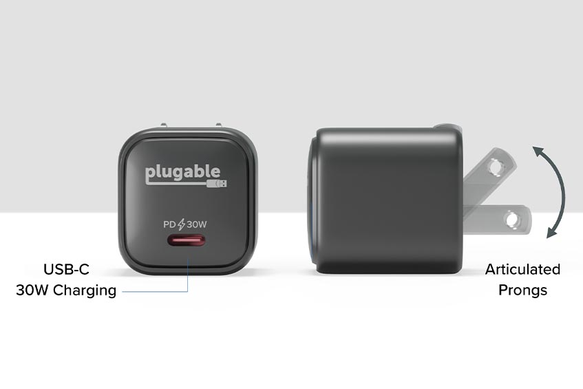 The new Plugable 30W USB-C GaN Charger