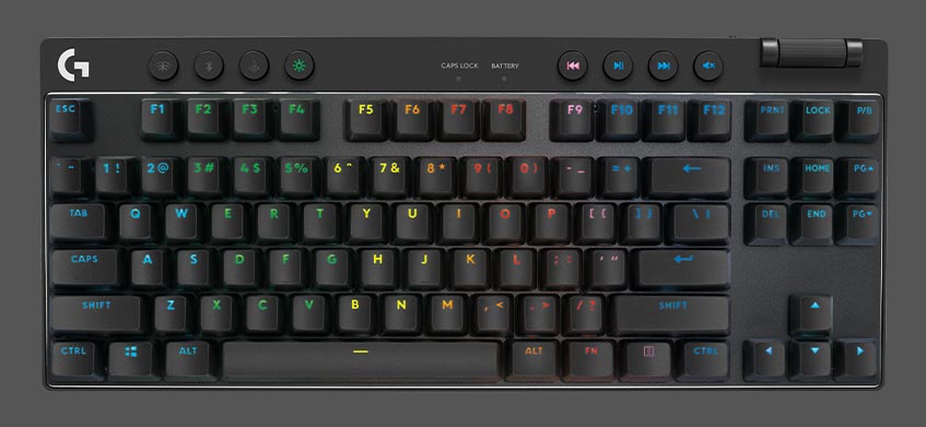 The Logitech G PRO X TKL Wireless Gaming Keyboard