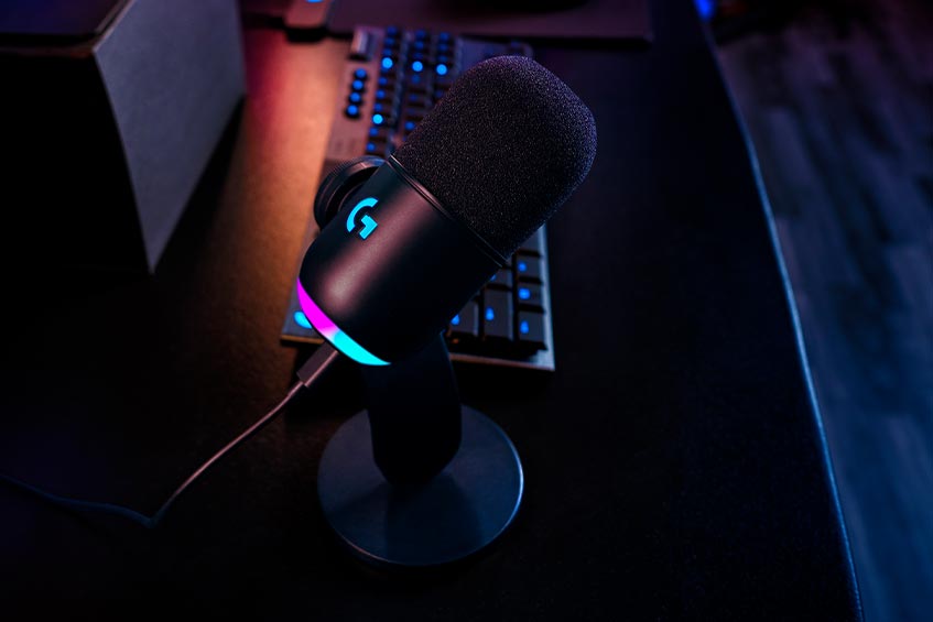 The Logitech G Yeti GX microphone for content creators