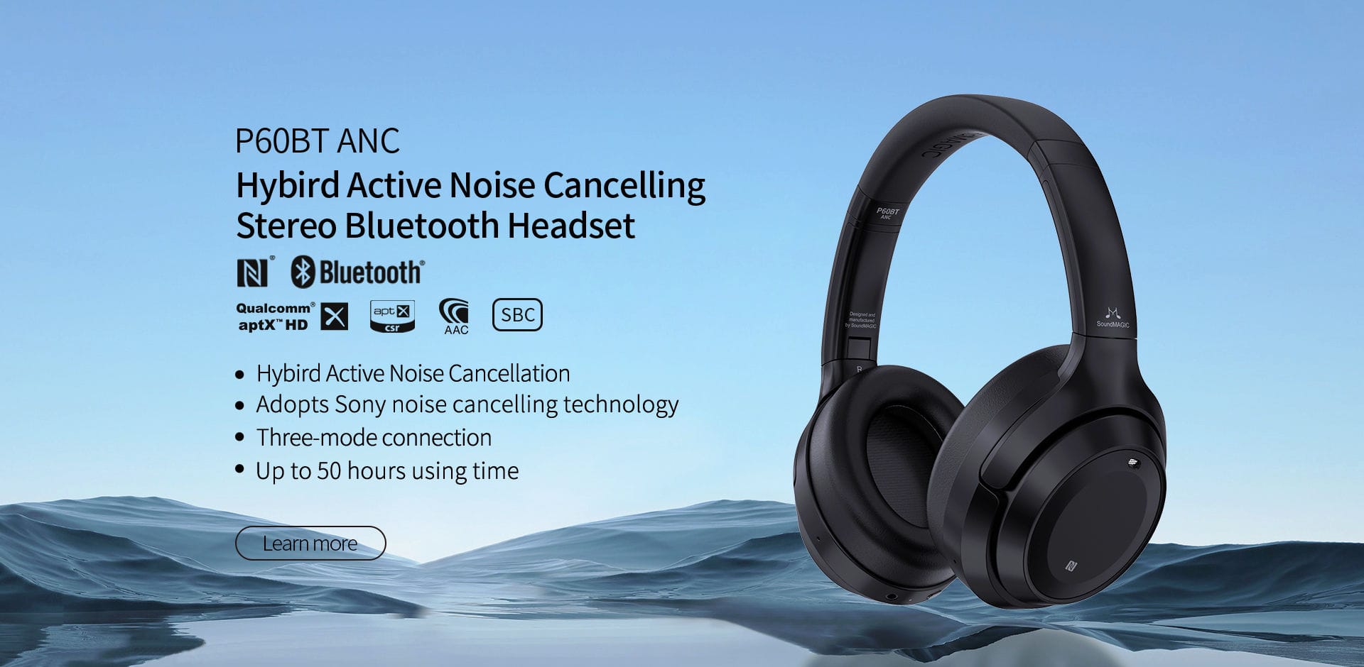 SoundMAGIC announces its P60BT Hybrid ANC headphones
