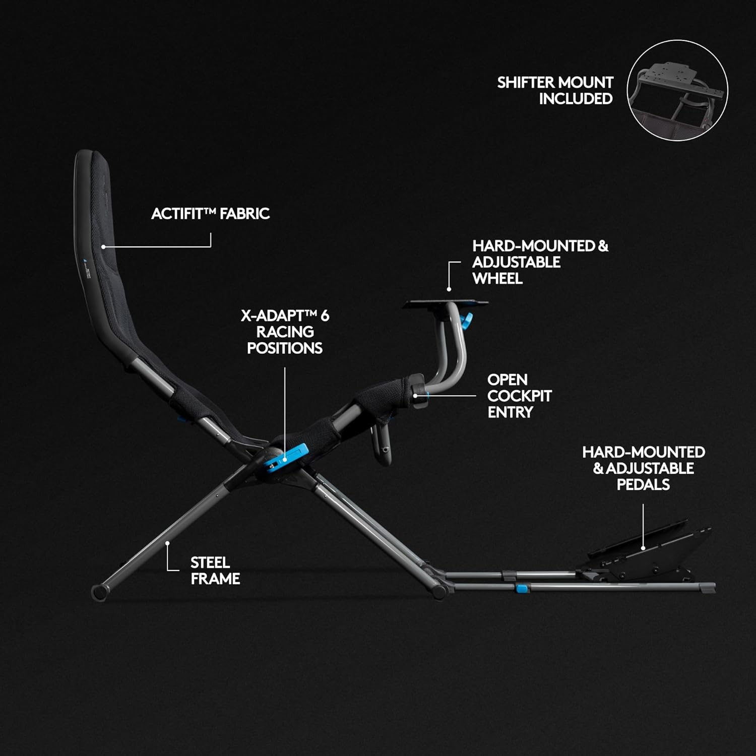 Key features of the Playseat Challenge X - Logitech G Edition sim racing seat
