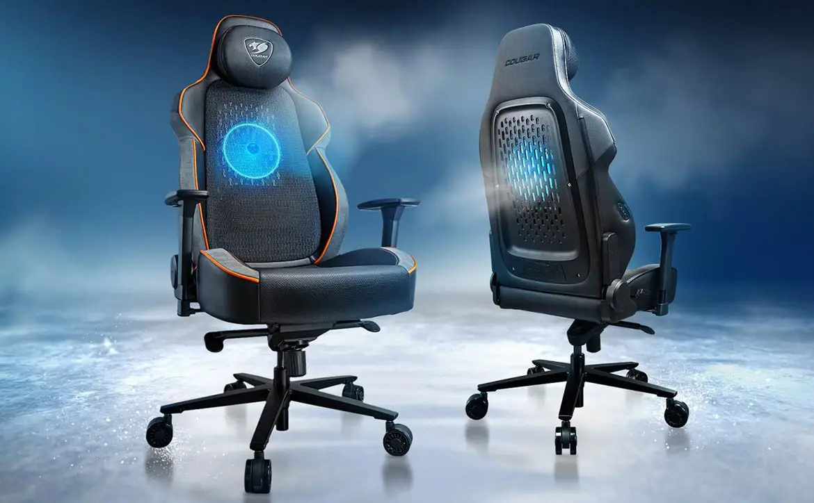 The NxSys Aero Gaming Chair with RGB cooling fan