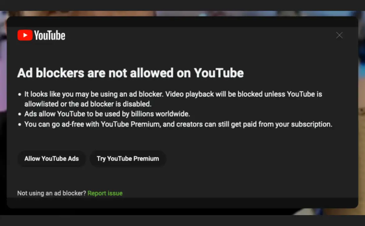 YouTube Ad blockers