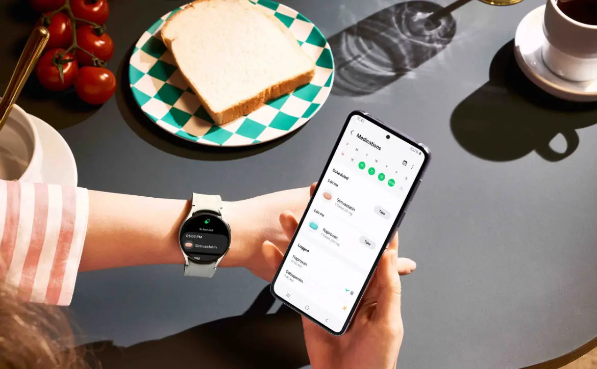 Samsung Health medication tracking feature