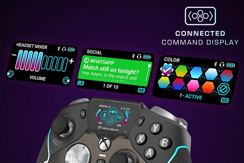 The Connected Command Display lets gamers customize on the fly