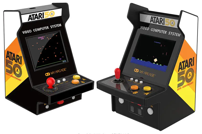 The Atari Nano Player Pro (left) and Micro Player Pro