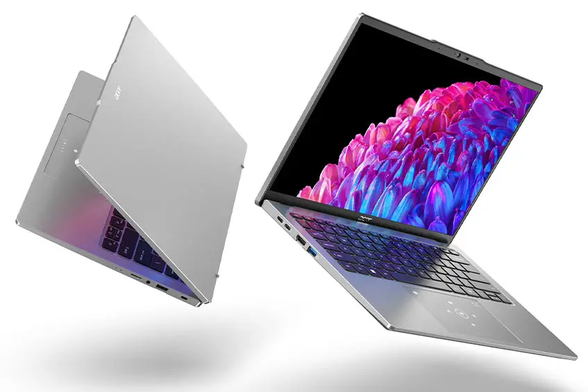 The Acer Swift Go 14 laptop
