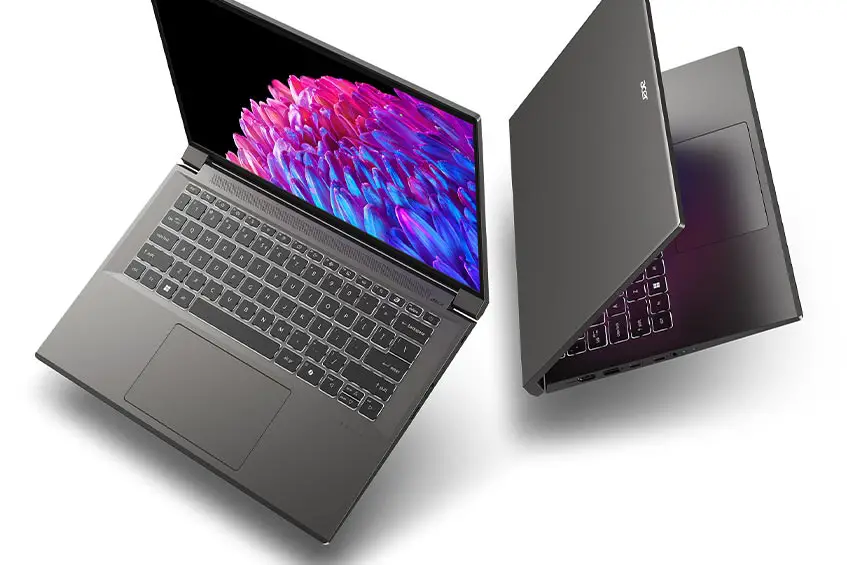 The Acer Swift X 14 laptop