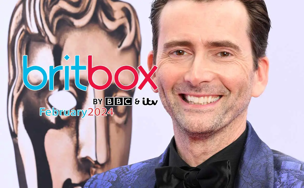 Coming to BritBox February 2024: David Tennant hosts the EE BAFTA Film Awards 2024