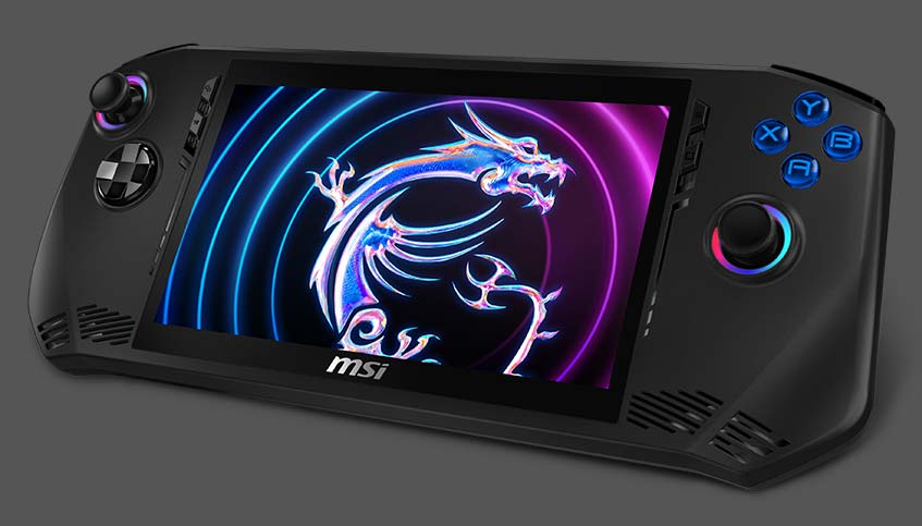 The MSI Claw Intel Core Ultra-powered gaming handheld system