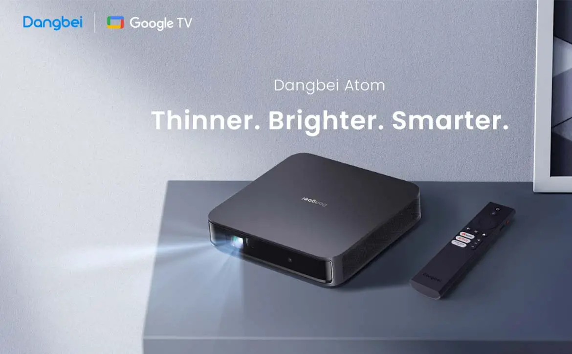 The Dangbei Atom FHD Laser Projector with Google TV