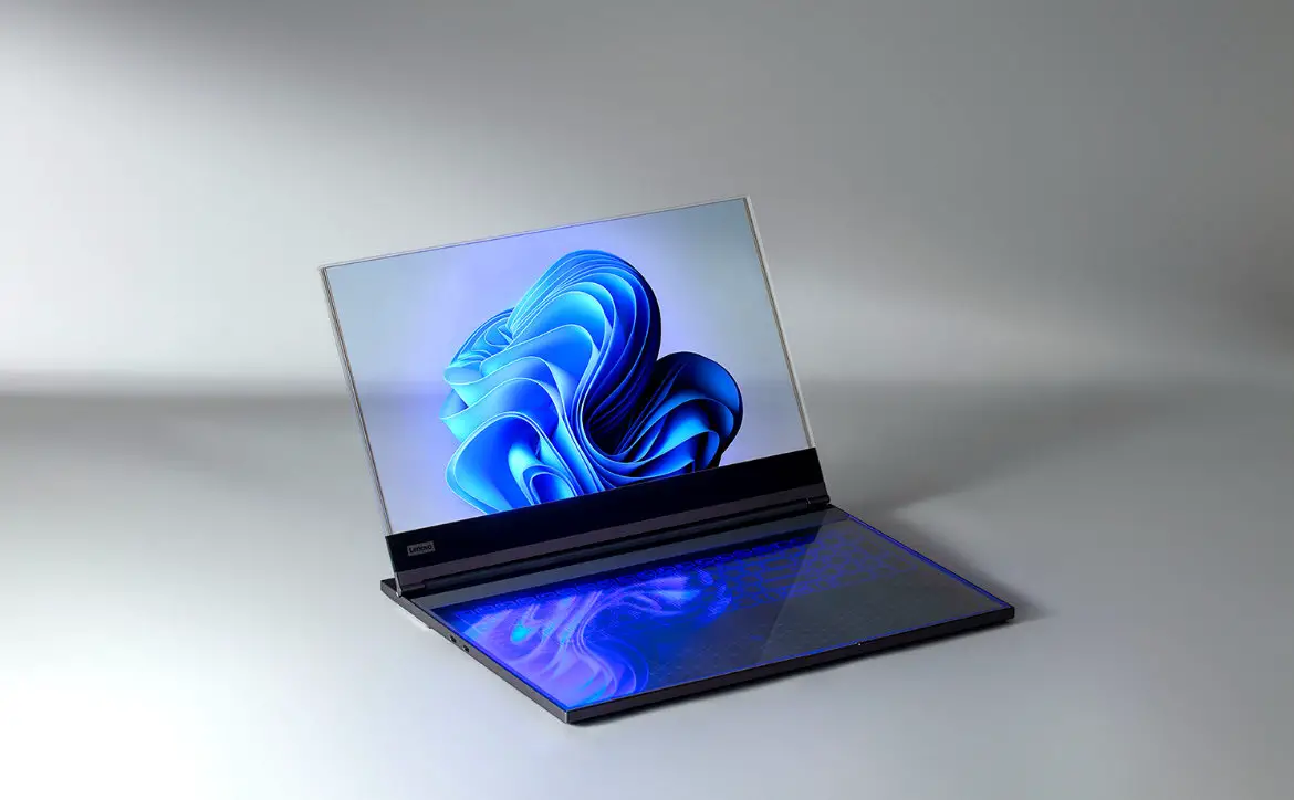 MWC 2024: The Lenovo ThinkBook transparent laptop (concept) is just one of several devices announced by the company